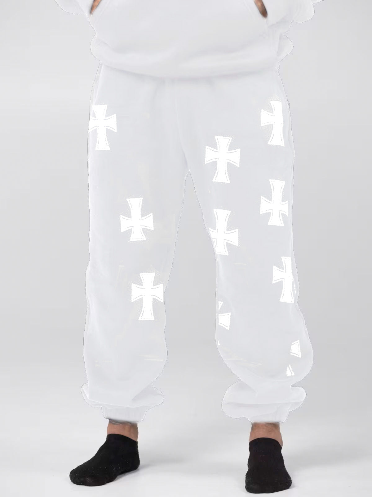 Rhinestone Cross Hoodie